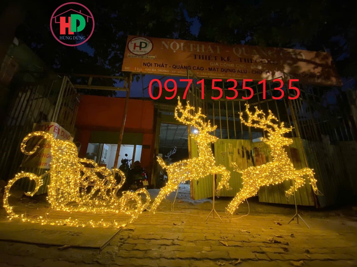 mô hình tuần lộc trang trí noel