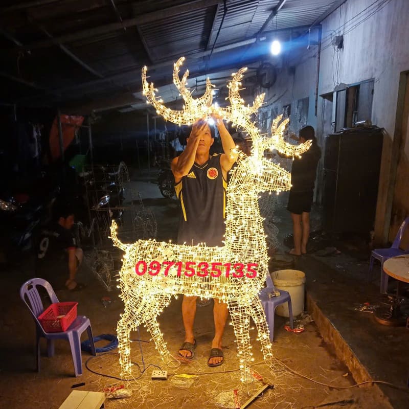 bái giá mô hình trang trí noel