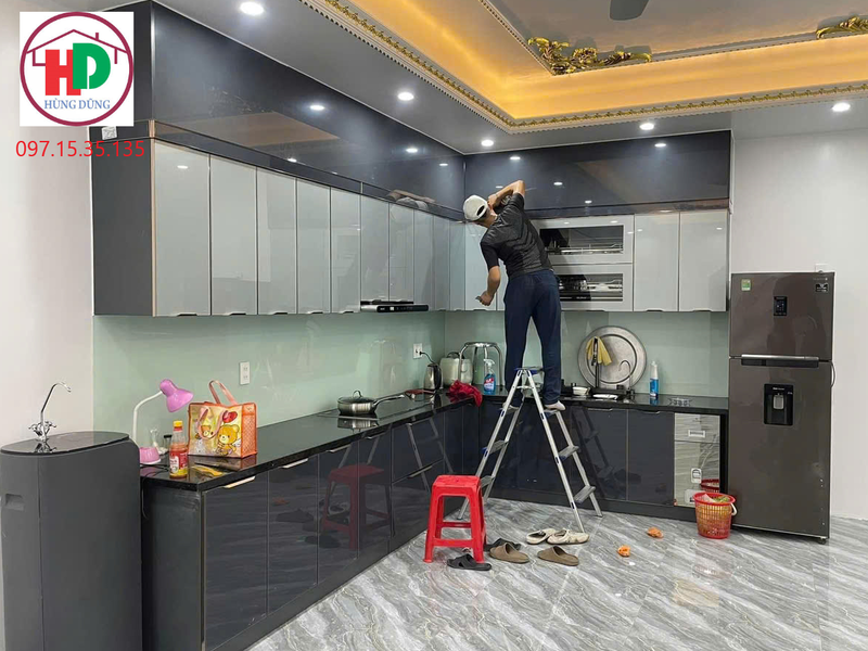 làm tủ bếp trọn gói tại dĩ an