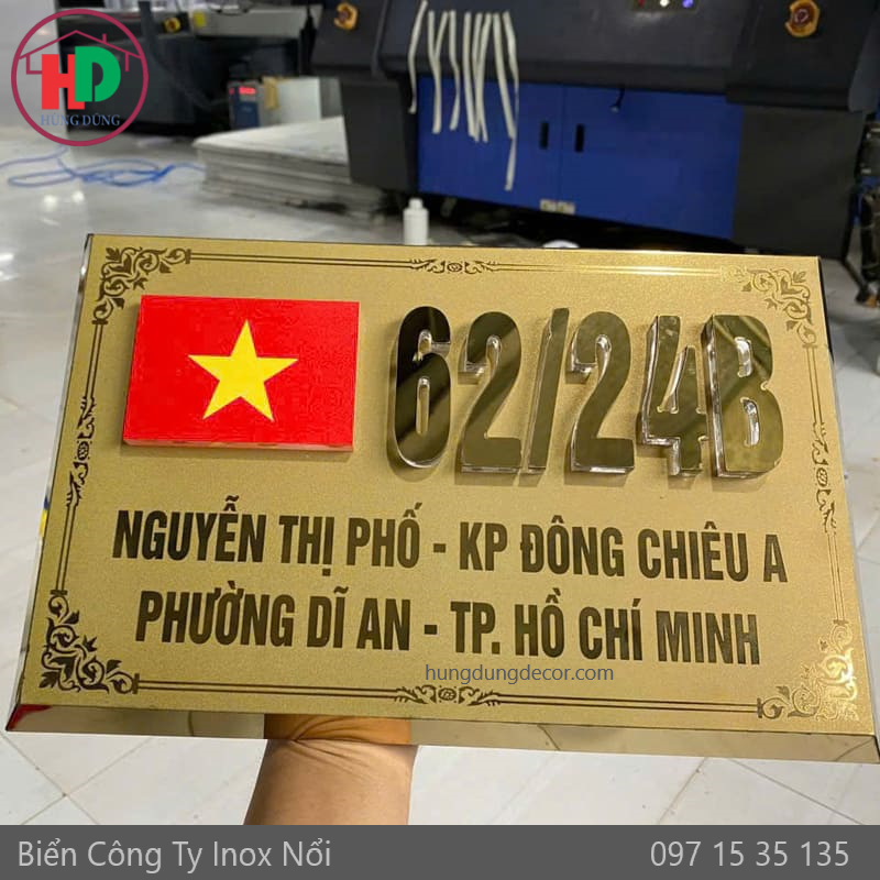 mẫu biển số nhà đẹp tại dĩ an