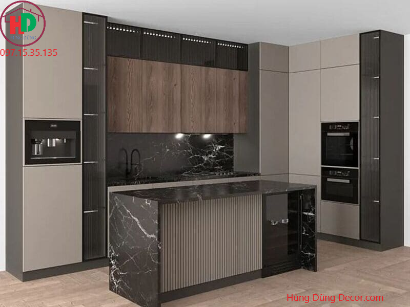 đóng tủ bếp gỗ tại Dĩ An