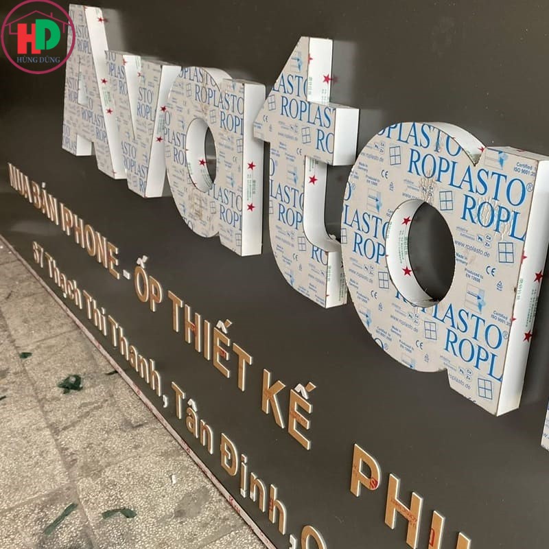 làm biển hiệu tại dĩ an