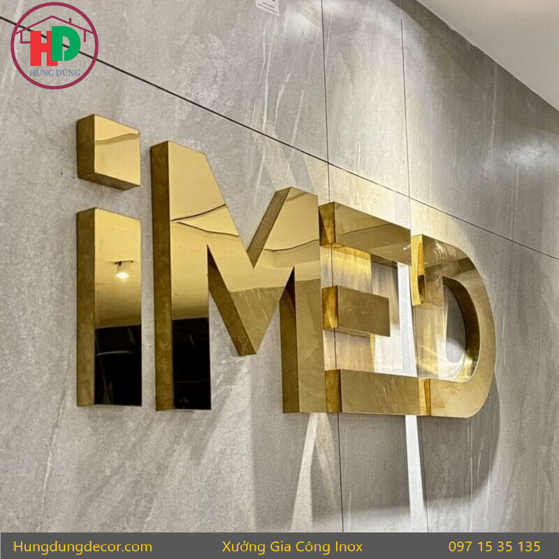 Chữ logo inox cắt CNC theo yêu cầu