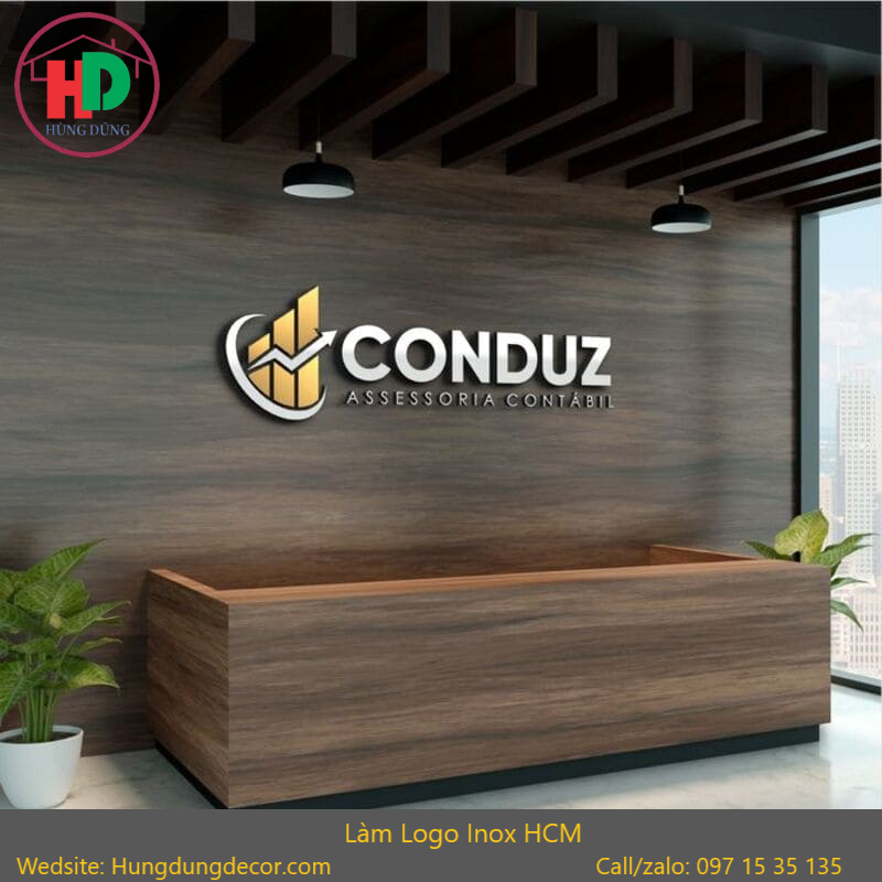 Dịch vụ làm logo inox tại TP.HCM uy tín