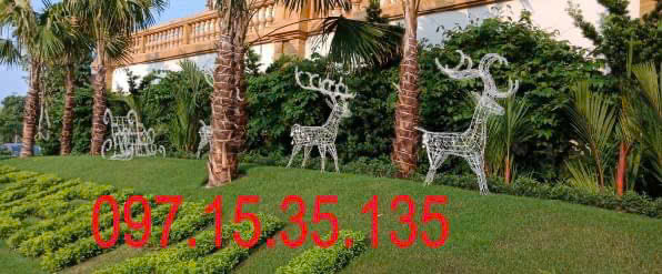 mô hình cỗ xe trang trí noel