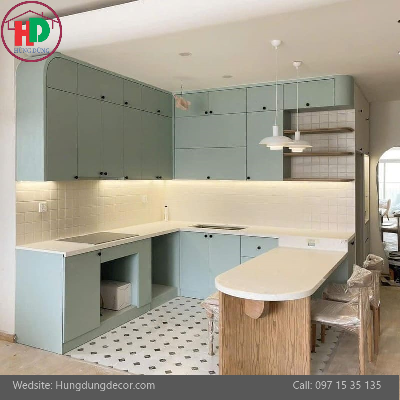 mẫu tủ bếp hiện đại nhất tại HCM