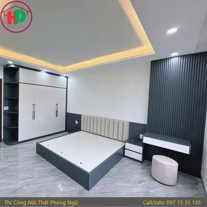 Thi công nội thất phòng ngủ đẹp hiện đại