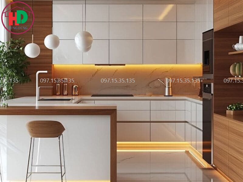 Xưởng tủ bếp gỗ tại Quận 2