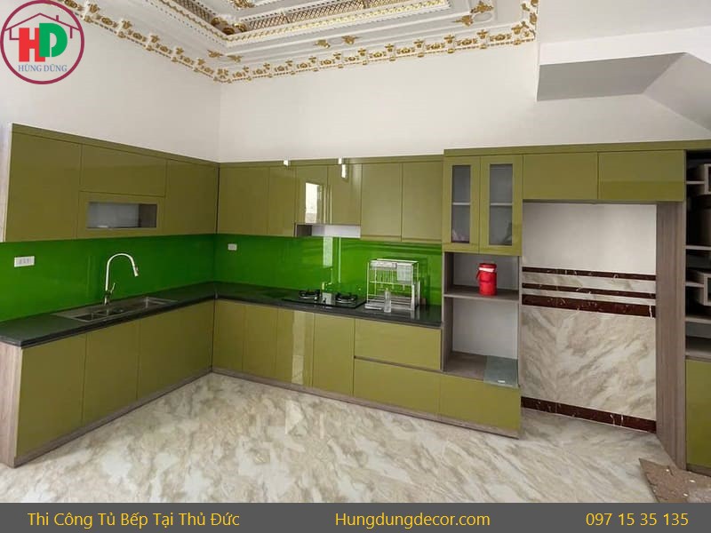 thi công tủ bếp trọn gói tại thủ đức