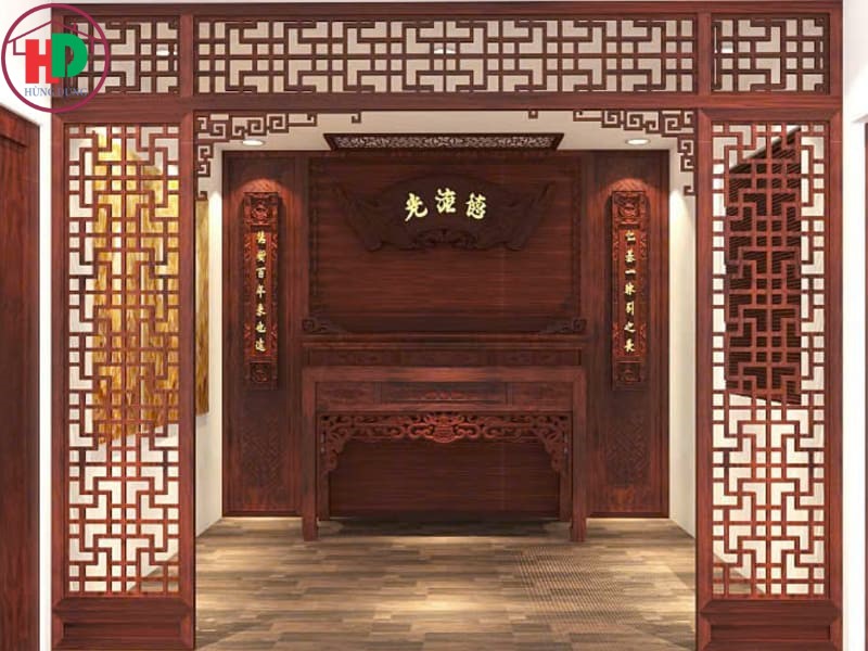 làm vách ngăn phòng thờ tại dĩ an