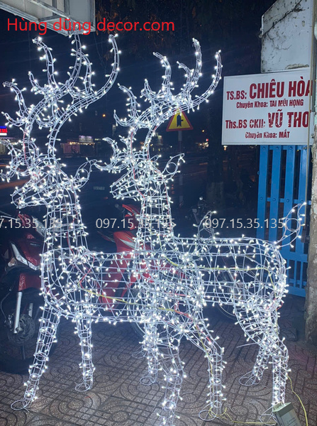 tuần lộc trang trí noel 2025 dễ thương