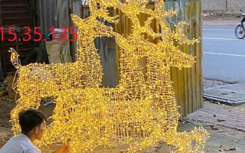 tuần lộc trang trí noel 2026