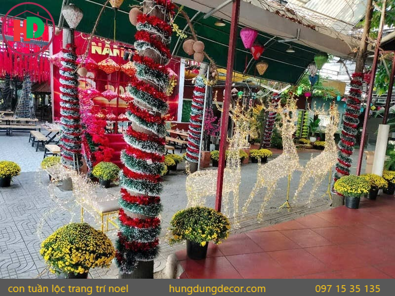 mô hình tuần lộc trang trí noel