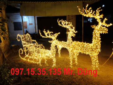 Mô hình tuần lộc trang trí noel đẹp 2025