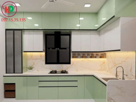 Đóng Tủ Bếp Gỗ Công Nghiệp Tại Quận 2