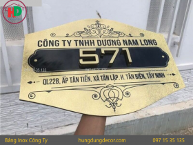Bảng Tên Công Ty Inox