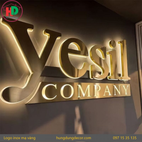 Thi Công Logo Inox Vàng