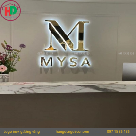 Thi Công Logo Inox Vàng